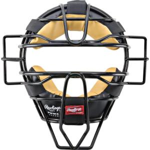 Rawlings | Catcher’s/Umpire Facemask Cage | Baseball/Softball | Traditional & Lightweight Options(Black/Camel)
