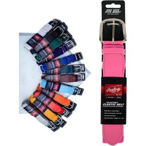 Rawlings | Elastic Game Day Belt | Baseball/Softball | Adult/Youth | Multiple Colors(Pink)