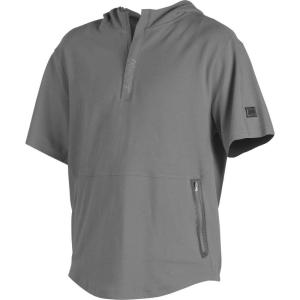 Rawlings | Half-Zip Short Sleeve Hoodie | Gold Collection Series | Adult | Multiple Sizes/Styles(Light Grey)