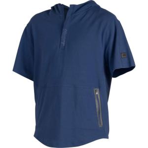 Rawlings | Half-Zip Short Sleeve Hoodie | Gold Collection Series | Adult | Multiple Sizes/Styles(Navy)