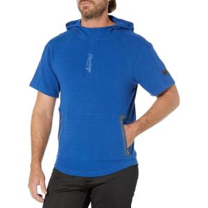 Rawlings | Half-Zip Short Sleeve Hoodie | Gold Collection Series | Adult | Multiple Sizes/Styles(Royal Blue)