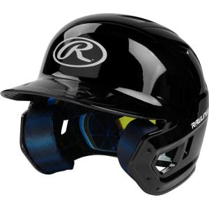 Rawlings | MACH Baseball Batting Helmet | Gloss | JR & SR Sizes | Multiple Colors(Gloss Black)