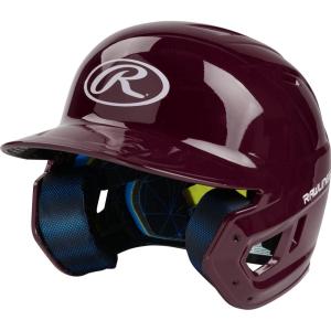 Rawlings | MACH Baseball Batting Helmet | Gloss | JR & SR Sizes | Multiple Colors(Gloss Maroon)