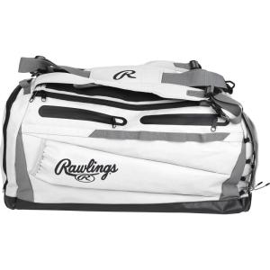 Rawlings | MACH Hybrid Backpack/Duffle Equipment Bag | Baseball & Softball | Multiple Colors(White)
