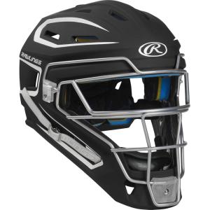 Rawlings | MACH Series Catcher’s Helmet | Baseball | Junior & Senior Sizes | Multiple Colors(Black / White)