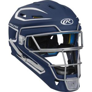 Rawlings | MACH Series Catcher’s Helmet | Baseball | Junior & Senior Sizes | Multiple Colors(Navy / White)