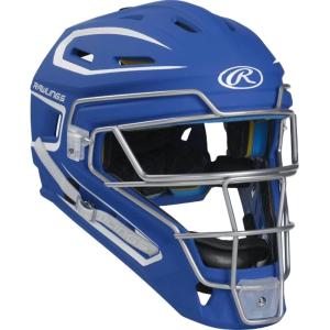 Rawlings | MACH Series Catcher’s Helmet | Baseball | Junior & Senior Sizes | Multiple Colors(Royal / White)