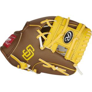Rawlings | MLB Players Glove Series | T-Ball & Youth Baseball Gloves | 10″ | All MLB Teams(San Diego Padres)