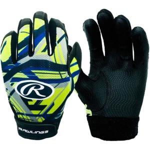 Rawlings | Remix | T-Ball/Coach Pitch Batting Gloves | Boys & Girls Size Youth XS | Multiple Colors(Neon Green)