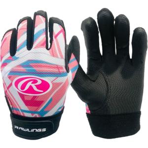 Rawlings | Remix | T-Ball/Coach Pitch Batting Gloves | Boys & Girls Size Youth XS | Multiple Colors(Pink)