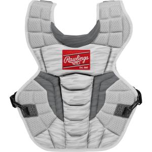 Rawlings | Velo 2.0 Catcher’s Chest Protector | Baseball | Adult & Intermediate Sizing | Multiple Colors(White/Silver)