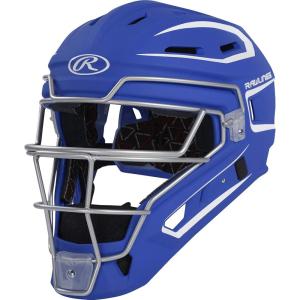 Rawlings | Velo 2.0 Catcher’s Helmet | Baseball | Junior & Senior Sizing | Multiple Colors(Royal/White)