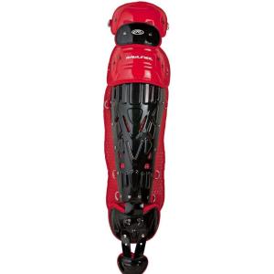 Rawlings | Velo Catcher’s Leg Guards | Baseball | Adult & Intermediate Sizing | Multiple Colors(Black/Scarlet)