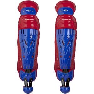 Rawlings | Velo Catcher’s Leg Guards | Baseball | Adult & Intermediate Sizing | Multiple Colors(Royal/Scarlet)