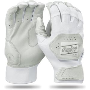 Rawlings | Workhorse Baseball Batting Gloves | Adult Sizes | Multiple Colors(White/White)