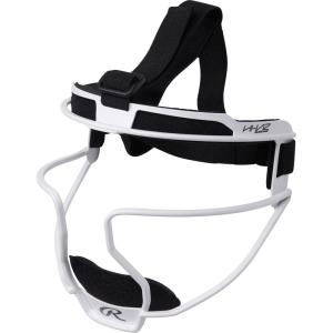 Rawlings HI-VIZ Fastpitch Softball Fielders Mask | Youth & Adult(White)
