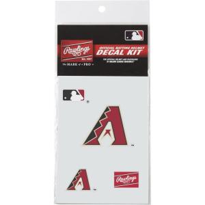 Rawlings MLB Authentic Baseball Helmet Decal Kit, (All Team Options)(Arizona Diamondbacks)
