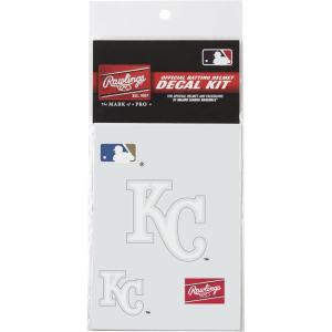 Rawlings MLB Authentic Baseball Helmet Decal Kit, (All Team Options)(Kansas City Royals)