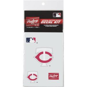 Rawlings MLB Authentic Baseball Helmet Decal Kit, (All Team Options)(Minnesota Twins)