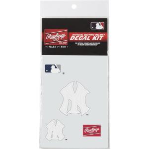 Rawlings MLB Authentic Baseball Helmet Decal Kit, (All Team Options)(New York Yankees)