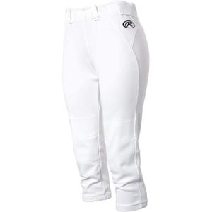 Rawlings Premium Yoga Style Game/Practice Fastpitch Softball Pant, Adult, Solid Color(White)