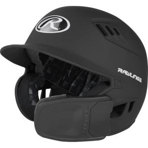 Rawlings R16 Velo Reversible EXT Batting Helmet | Reversible Face Guard(Matte Black)