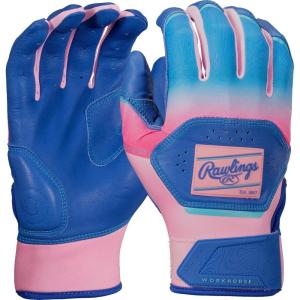 Rawlings Rawlings | Workhorse Baseball Batting Gloves | Adult Sizes | Multiple Colors(Royal / Pink)