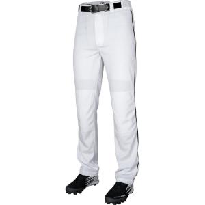 Rawlings Semi-Relaxed Full Length Baseball Pant | Solid & Piped Options | Youth Sizes | Multiple Colors(White / Black)