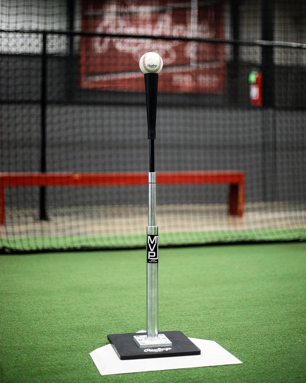 imageRawlings MVP Batting Tee Heavy Duty Rubber Base Adjustable Height 24quot46quot