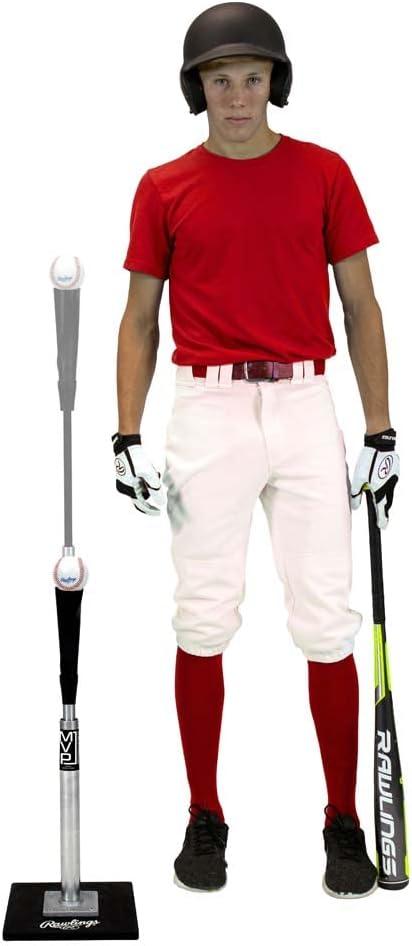 imageRawlings MVP Batting Tee Heavy Duty Rubber Base Adjustable Height 24quot46quot