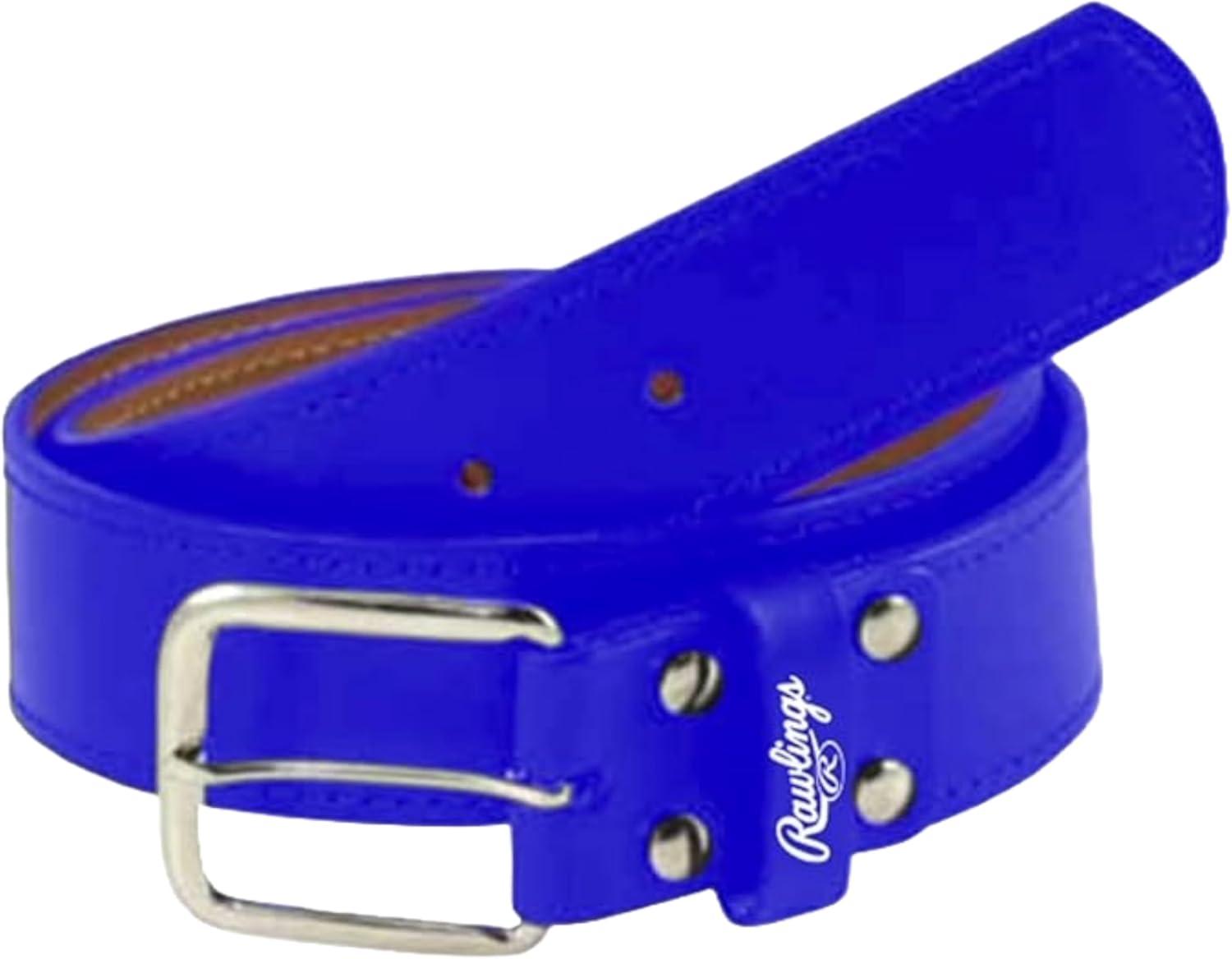 imageRawlings  PRO LEATHER Baseball Belt  Adult Sizes  Multiple ColorsRoyal