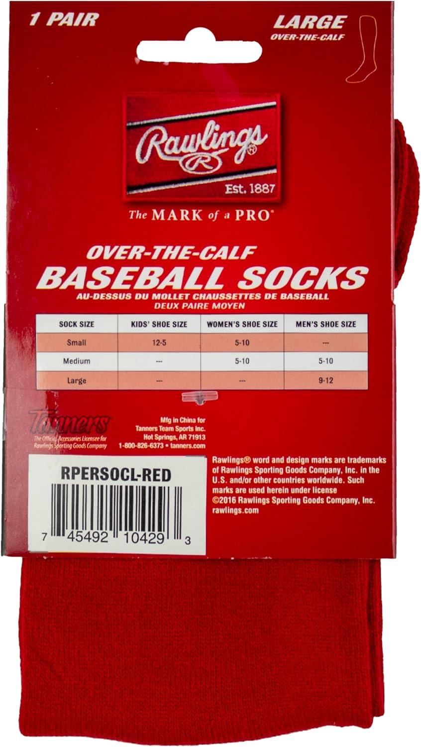 imageRawlings  Performance Baseball Socks  1 Pair  Multiple Sizes ampamp ColorsRed