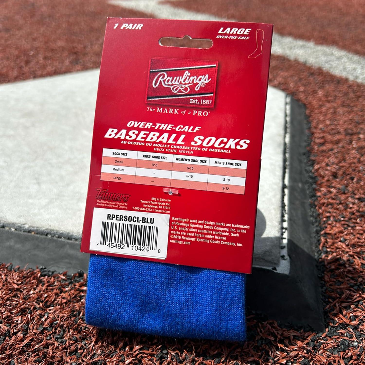 imageRawlings  Performance Baseball Socks  1 Pair  Multiple Sizes ampamp ColorsRoyal Blue