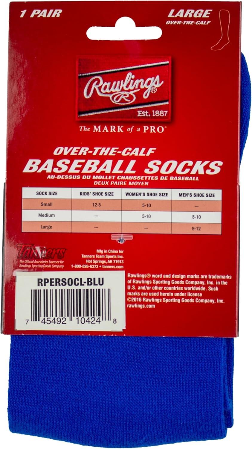 imageRawlings  Performance Baseball Socks  1 Pair  Multiple Sizes ampamp ColorsRoyal Blue