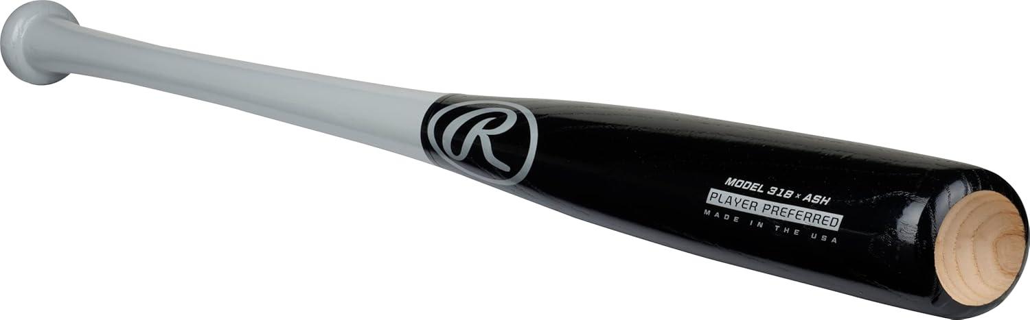 imageRawlings  Player Preferred Adult Wood Bat  Ash  Multiple Sizes ampamp ColorsBlack  Grey  318
