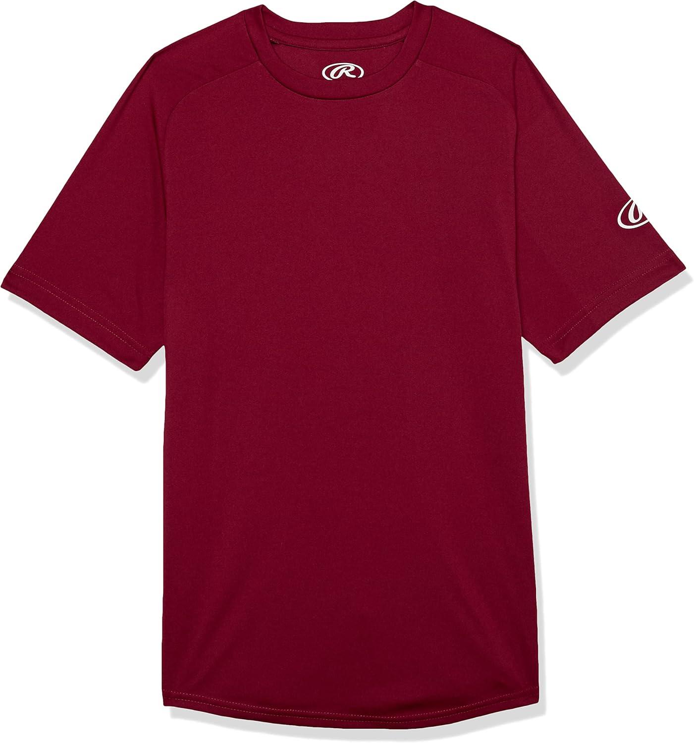 imageRawlings Boys Athletic Tech Short Sleeve Shirt  Youth Sizes  Multiple ColorsCardinal Red