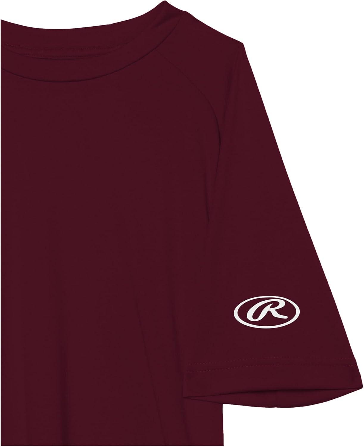 imageRawlings Boys Athletic Tech Short Sleeve Shirt  Youth Sizes  Multiple ColorsMaroon