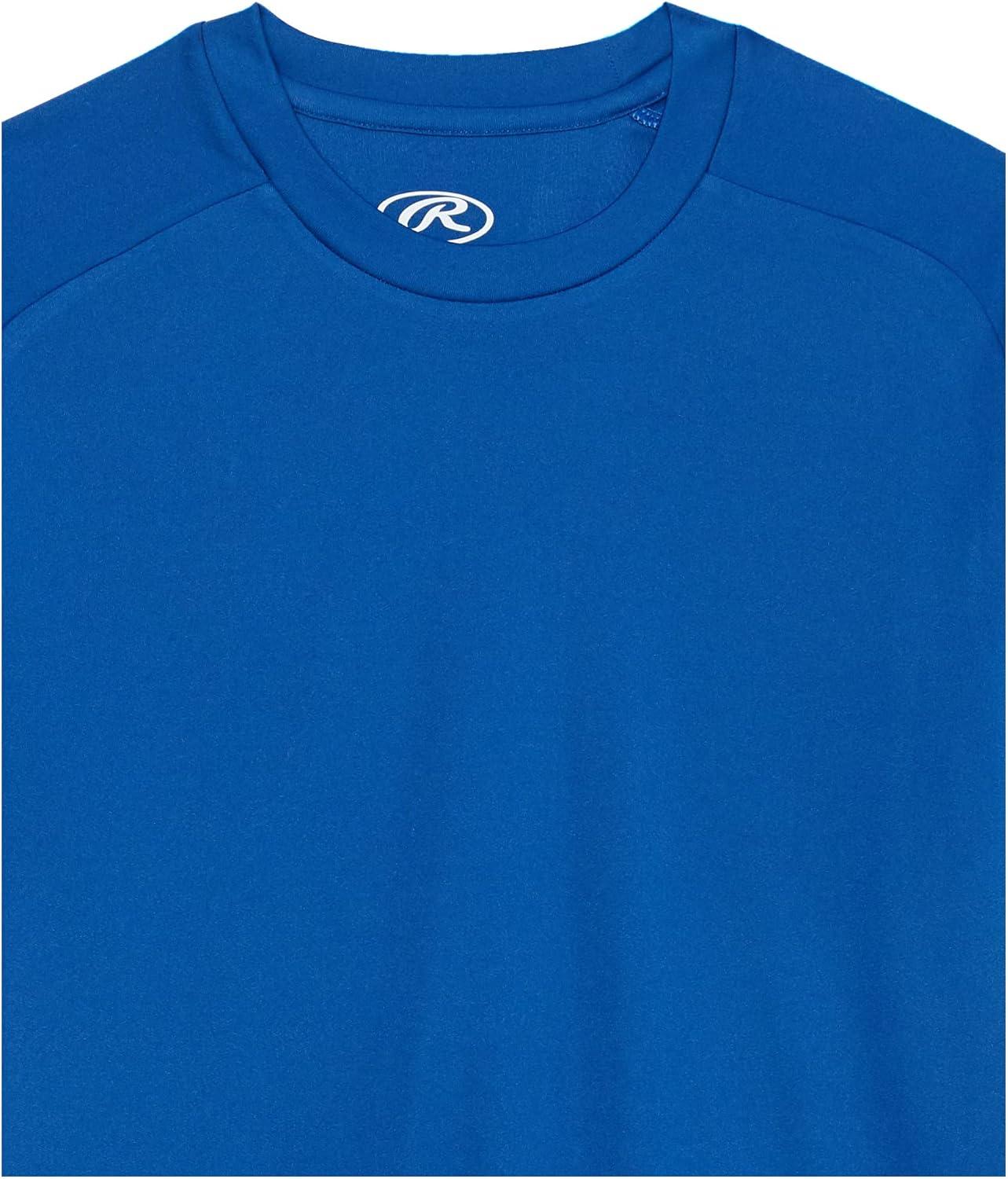 imageRawlings Boys Athletic Tech Short Sleeve Shirt  Youth Sizes  Multiple ColorsRoyal Blue