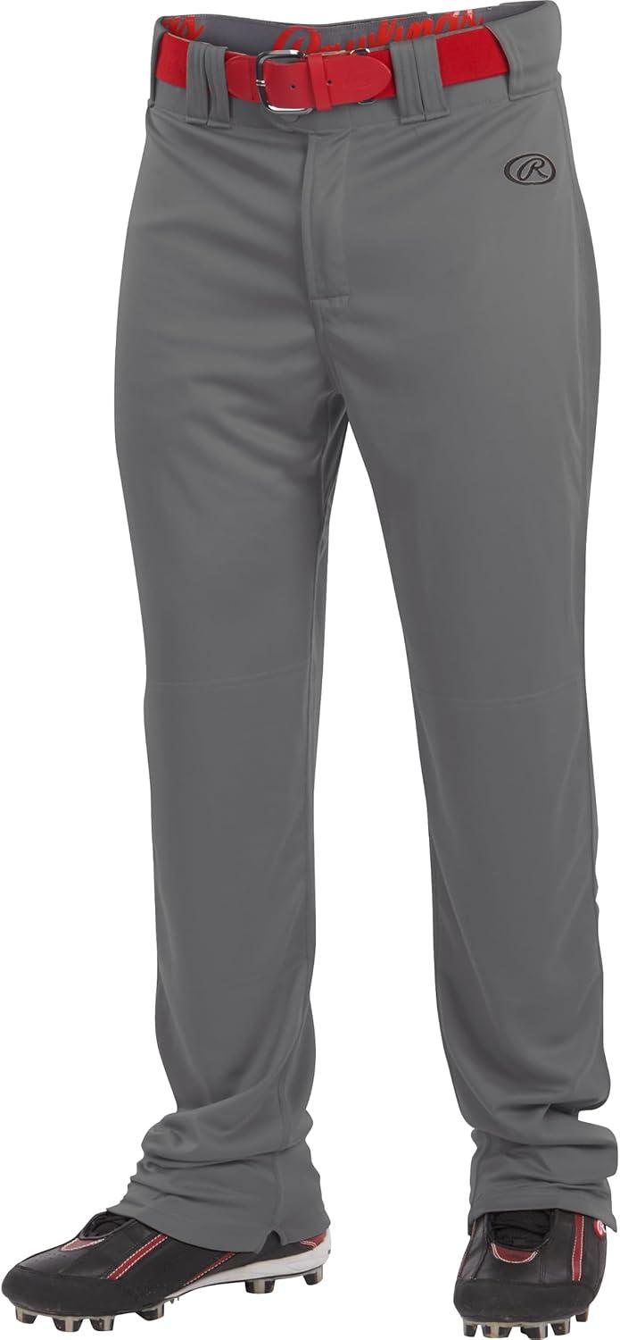 imageRawlings Boys Launch Series Baseball Pants  Full Length SemiRelaxed Fit  Youth Sizes  Solid  Multiple ColorsGraphite