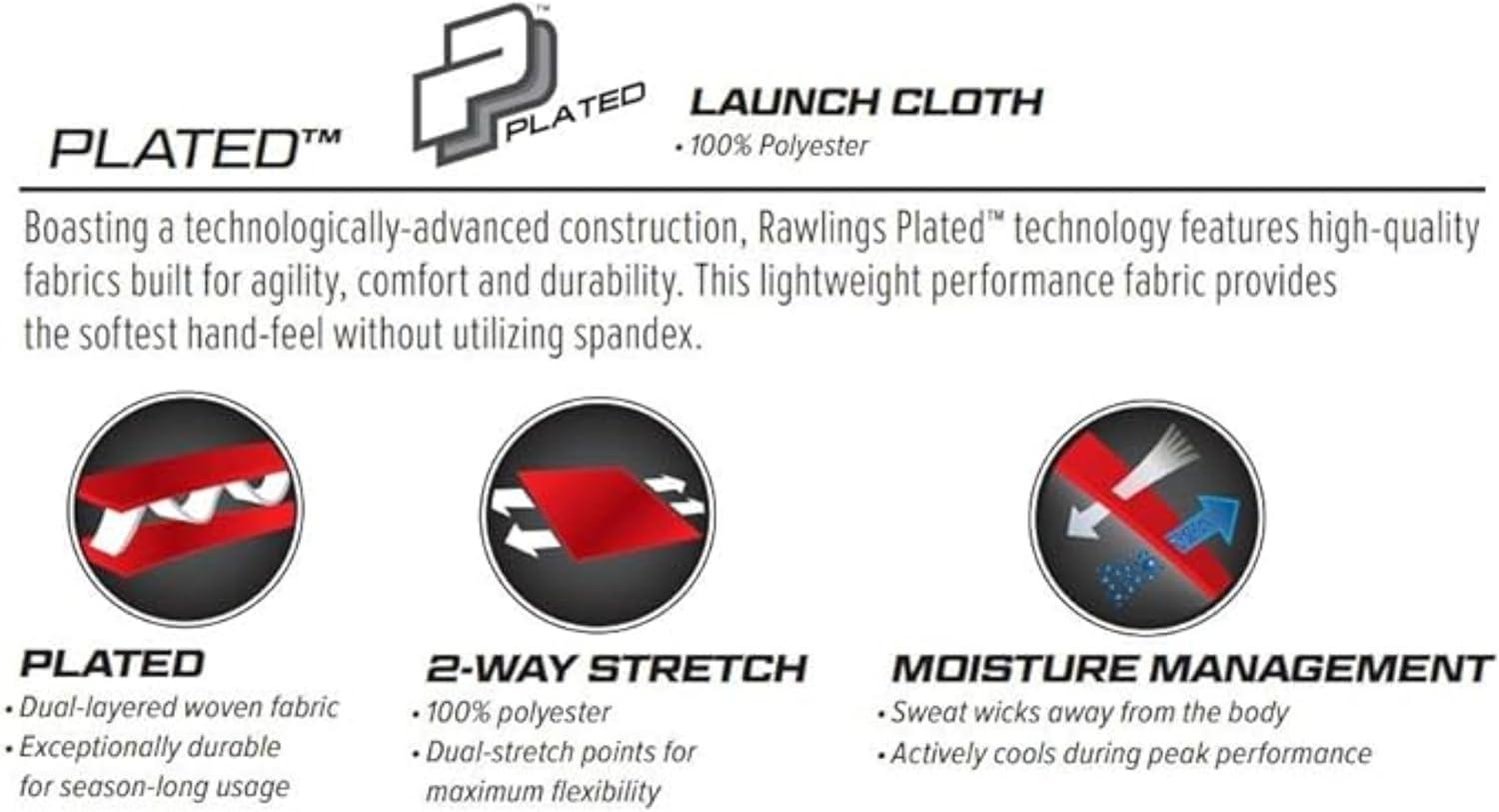 imageRawlings Boys Launch Series Baseball Pants  Full Length SemiRelaxed Fit  Youth Sizes  Solid  Multiple ColorsGrey