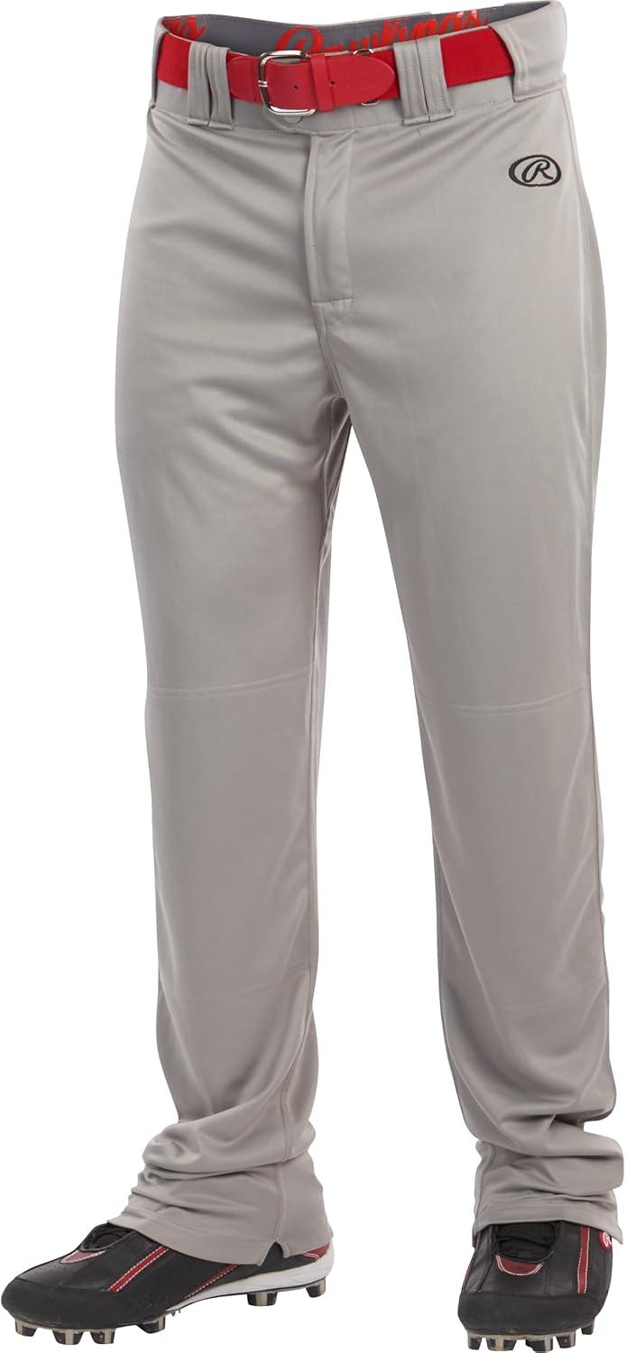 imageRawlings Boys Launch Series Baseball Pants  Full Length SemiRelaxed Fit  Youth Sizes  Solid  Multiple ColorsGrey