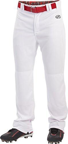 imageRawlings Boys Launch Series Baseball Pants Full Length SemiRelaxed Fit Youth Sizes Solid Multiple ColorsWhite