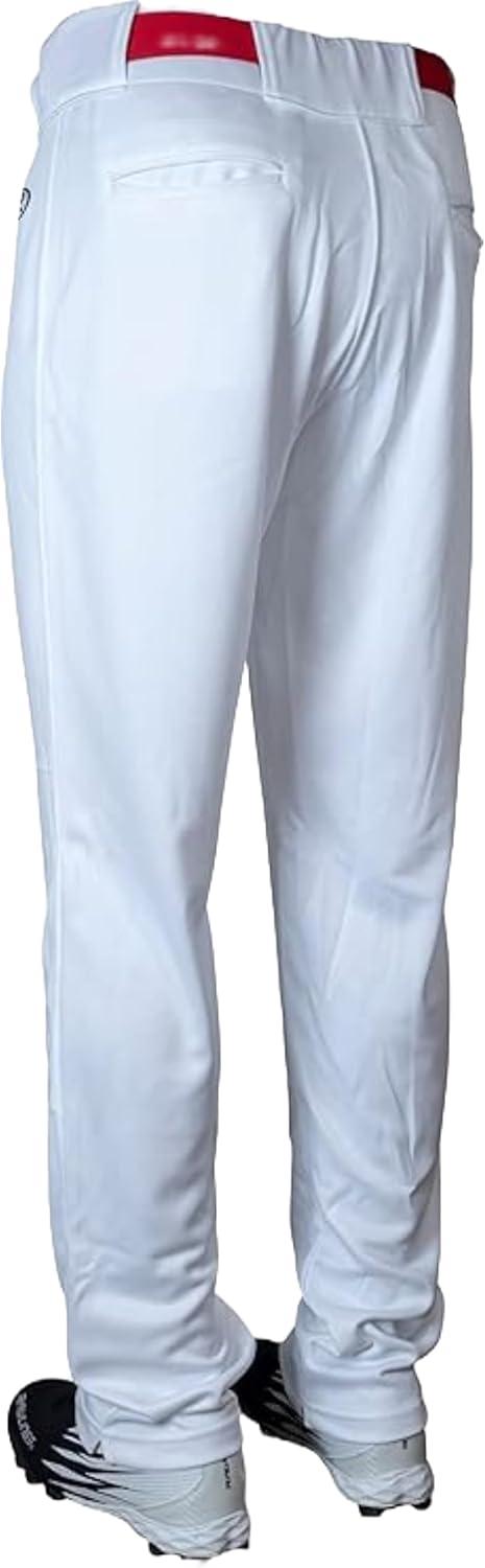 imageRawlings Boys Launch Series Baseball Pants Full Length SemiRelaxed Fit Youth Sizes Solid Multiple ColorsWhite
