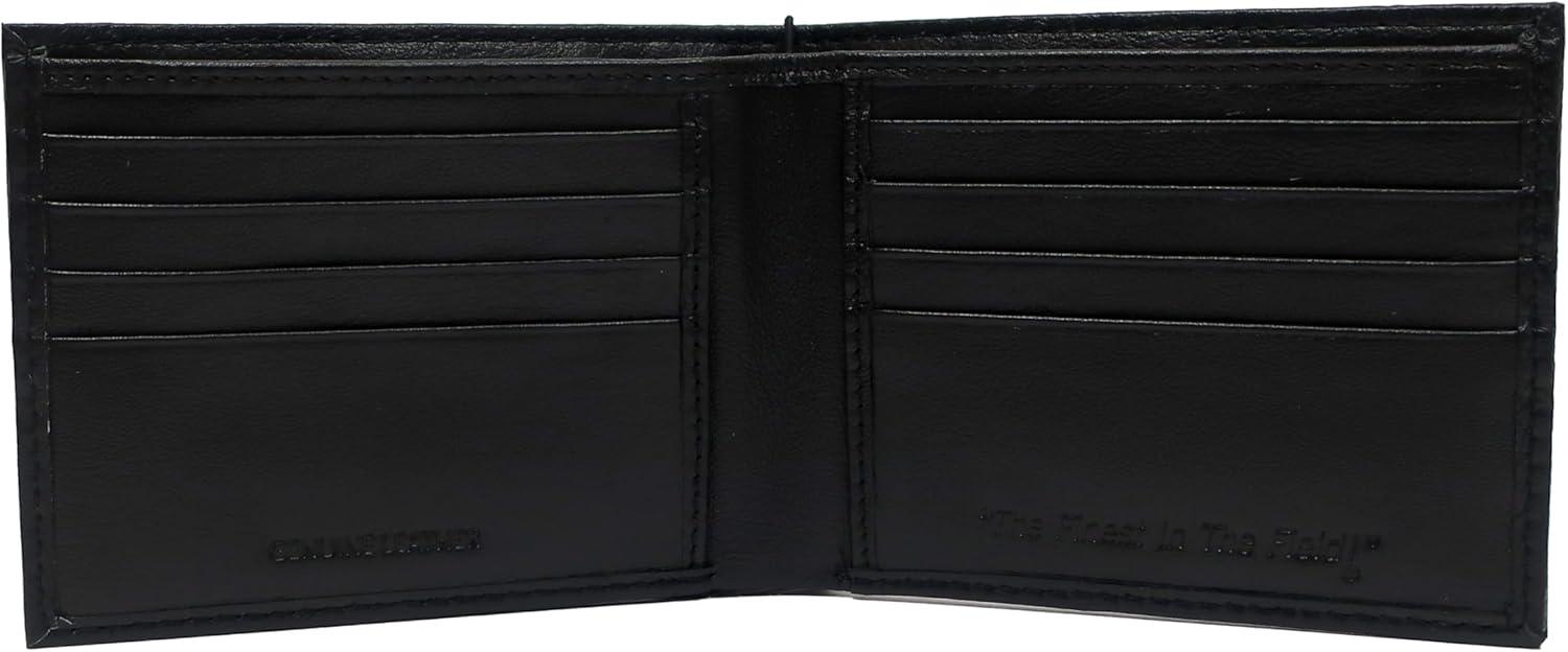 imageRawlings Mens Bifold Wallet CollectionBlack Baseball Stitch