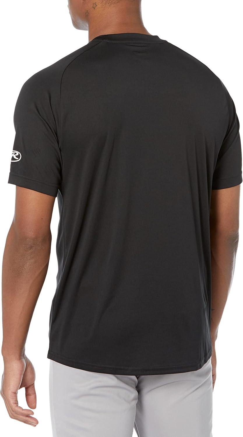 imageRawlings Mens Mens  Athletic Tech Short Sleeve Shirt  Adult Sizes  Multiple ColorsBlack