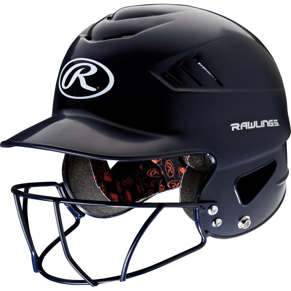 imageRawlings  COOLFLO Batting HelmetNavy  Facemask
