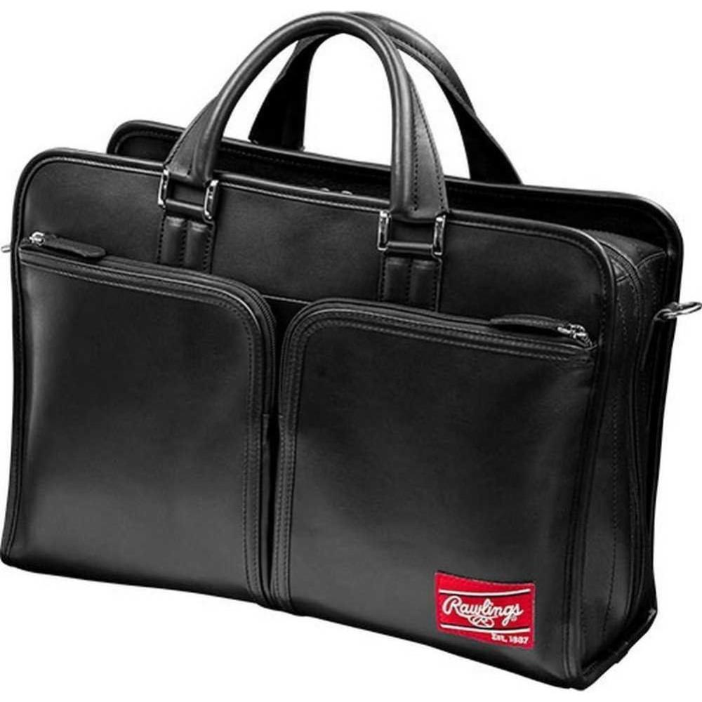 imageRawlings  Mens Leather Messenger Briefcase CollectionBlack  Heart of the Hide Collection