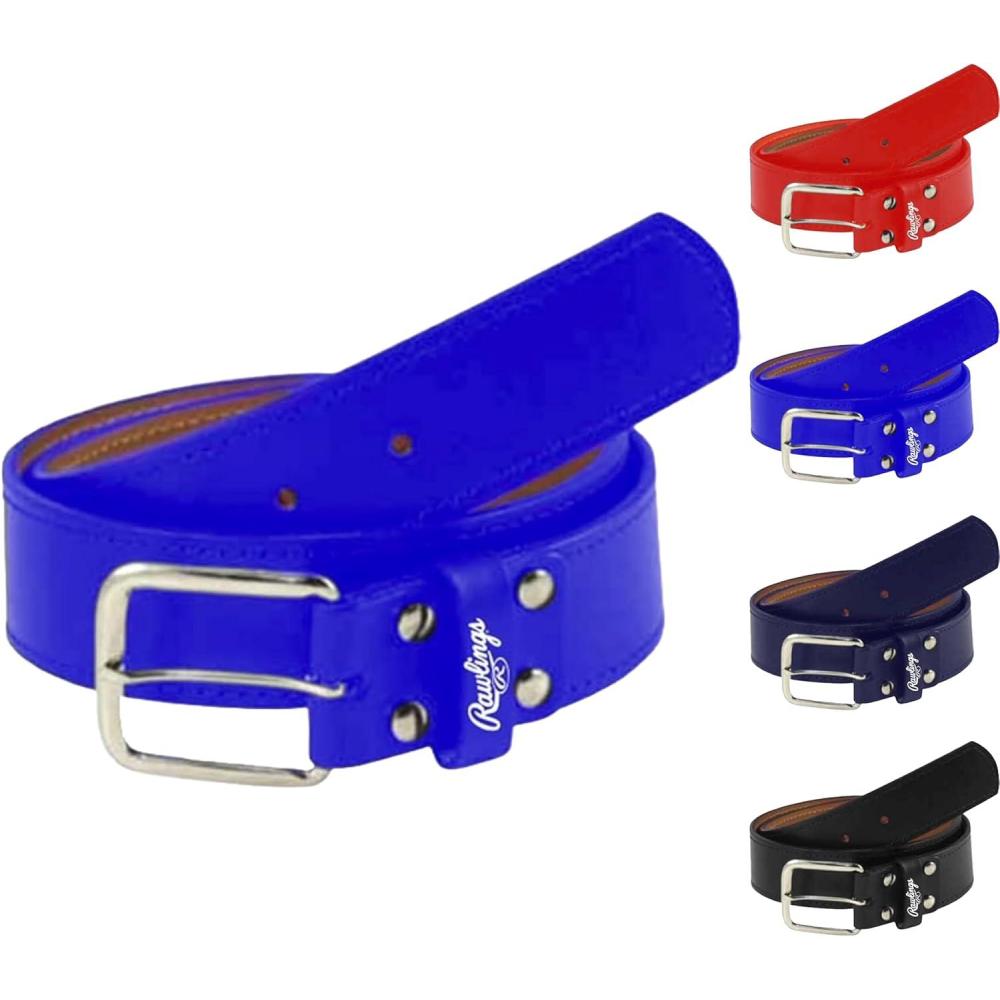 imageRawlings  PRO LEATHER Baseball Belt  Adult Sizes  Multiple ColorsRoyal