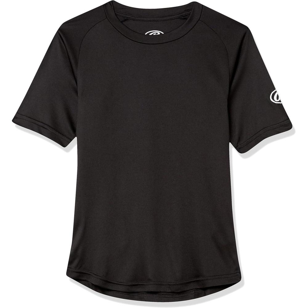 imageRawlings Boys Athletic Tech Short Sleeve Shirt  Youth Sizes  Multiple ColorsBlack