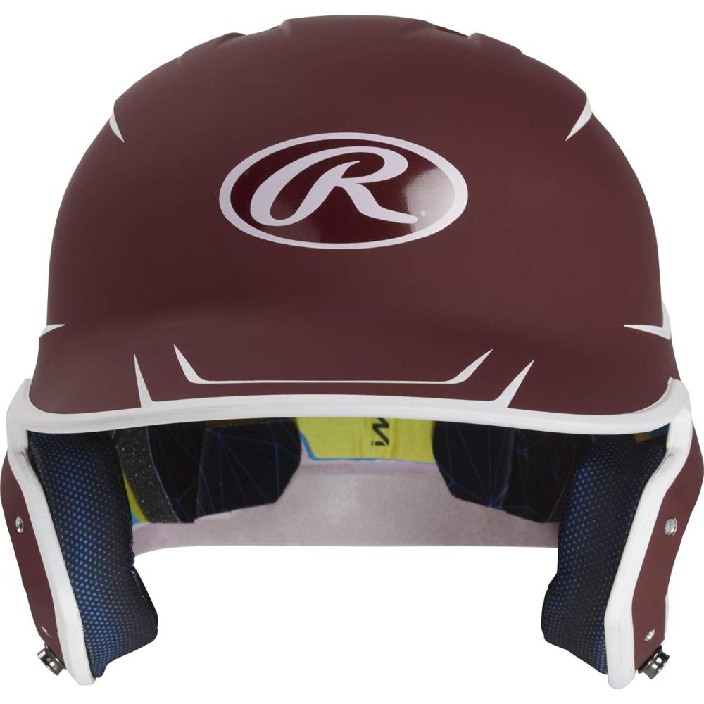 imageRawlings MACH Matte Baseball Batting Helmet Series JuniorSeniorMatte CardinalMatte White